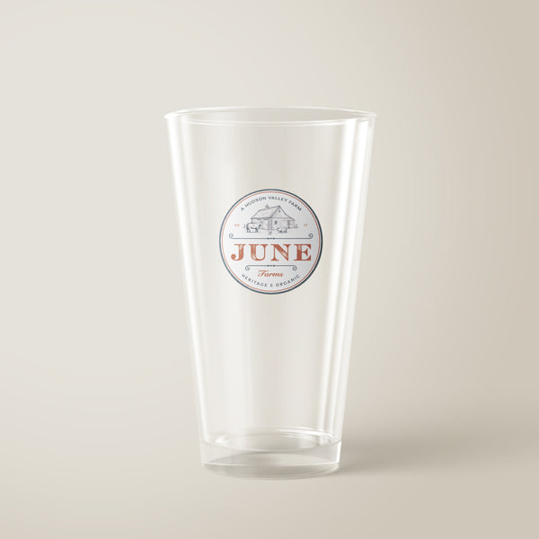 June Farms Pint Glass Set of 4